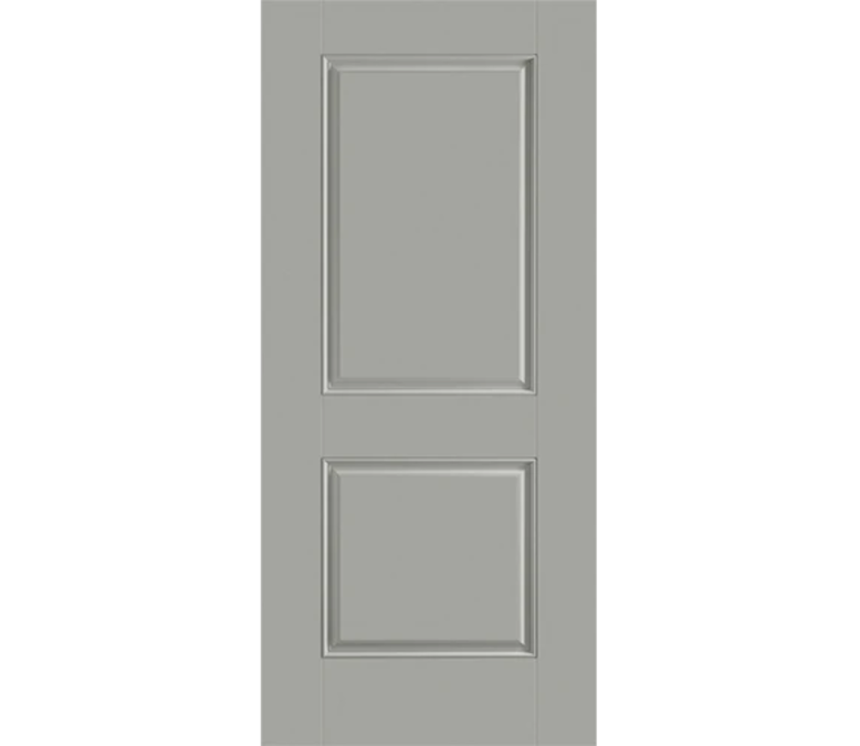 Kissimmee Two Panel Square Fiberglass Entry Door